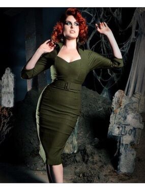 Pinup Couture Lorelei Vintage inspired Wiggle Dress